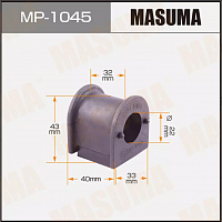 MASUMA Втулки стабилизатора передние MP1045, изображение 1