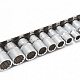 9741 Набор головок 11пр. 1/4"  (12гр.)(4-13мм) на планке