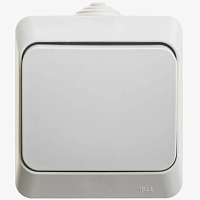 Выключатель 1-кл. ОП Этюд 10А IP44 10AX бел. SchE BA10-041B, изображение 2