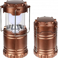 Focusray фонарь кемпинговый LED1040(3хR6) коричневый/пластик,контейнер для мелких предметов, изображение 1