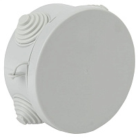 Коробка распаяч. для открытой проводки 85*40  (круглая.), 4 в*ода ( гермовводы), IP54, изображение 1
