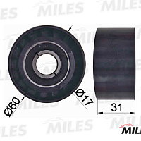 MILES Ролик опорный AG03109, изображение 1