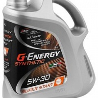 Моторное масло G-Energy Synthetic Super Start 5W-30 (4 л.), изображение 1