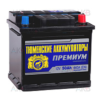Аккумулятор 50 А/ч п.п. Тюмень L PREMIUM (207x175x190), изображение 2