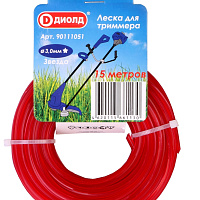 Леска для триммера 3,0мм-15м (звезда) ДИОЛД, изображение 1