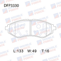 Double Force Колодки тормозные передние DFP3330, изображение 1