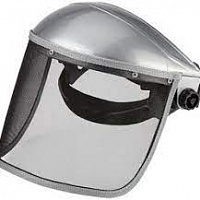 Щиток защитный лицевой "Исток" стальная сетка , оголовье храповой механизм, изображение 1