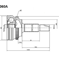 Just Drive ШРУС внешний ABS 23 шлица JCT0060A, изображение 3