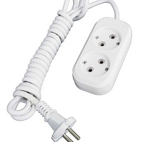 Удлинитель 2х3м без заземл. 10А IP20 Е-202 ПВС 2х0.75 UNIVersal  9631960, изображение 1