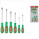 Набор отверток 6 шт (SL3*100,5*5*150 PZ2*100 PH0*75,1*100,2*125) ВОЛАТ