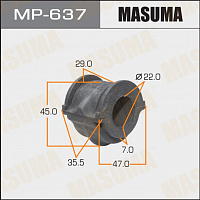 MASUMA Втулки стабилизатора передние MP637, изображение 1