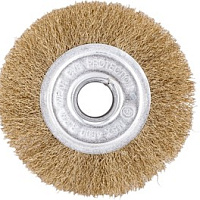 Щетка металл. для УШМ 125мм/22мм плоская проволока ЕРМАК, изображение 1