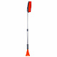 Щетка для снега со скребком, телескопич. 86-106 см, мягкая ручка