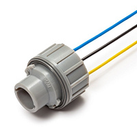 Патрон под 2-контактную лампу 21/5W со смещением с проводом, изображение 2