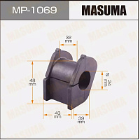 MASUMA Втулки стабилизатора передние MP1069, изображение 4