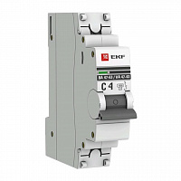 Автоматический выключатель 1Р 4А (С) 4,5 kA BA-47-63 EKF PROxima, изображение 1