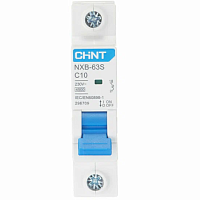 Выключатель автоматический модульный 1п C 10А 4.5кА NXB-63S (R) CHINT 296709, изображение 1
