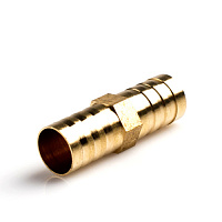 Соединение для шланга прямое латунь 10мм, изображение 1