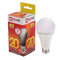Лампа светодиодная LED-A60-VC 10ВТ 230В Е27 6500К 900лм IN HOME, изображение 1