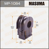 MASUMA Втулки стабилизатора передние MP1084, изображение 2