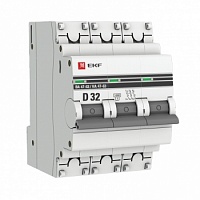 Автоматический выключатель 3P 32А (D) 4,5kA ВА 47-63 EKF PROxima, изображение 1