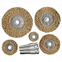 Набор щеток метал. для дрели 8пр. (5 щеток), изображение 1