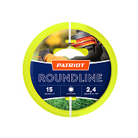 Леска для триммера 2,4мм-15м (круглая,желт) PATRIOT ROUNDLINE, изображение 1