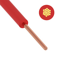 Провод марки ПВ3 1*1,5 Красный (КАМКАБЕЛЬ), изображение 1