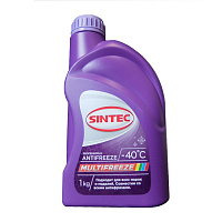 Антифриз Sintec Multifreeze G11/12/12+/12++/13/12evo -40°С (фиолетовый) (1 кг.), изображение 2