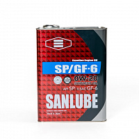 Масло моторное синтетическое SANLUBE 0W-20 (4 л.), изображение 1