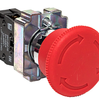 Кнопка BS542 поворотная красная грибок NC EKF PROxima, изображение 2