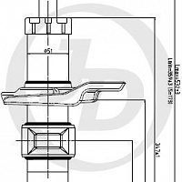 Just Drive Амортизатор масляный передний правый JAS0527, изображение 2