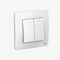 Выключатель 2-кл. СП Blanca 10А IP20 (сх. 5) 250В бел. SchE BLNVS010501, изображение 2