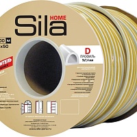Sila Home  D100, 9x7,4 мм уплотнитель самокл,белый (Польша), изображение 1