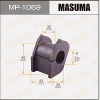 MASUMA Втулки стабилизатора передние MP1069, изображение 1