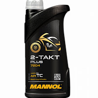 Полусинтетическое моторное масло Mannol Plus 2Т TC/FD (1 л.), 7204, изображение 1