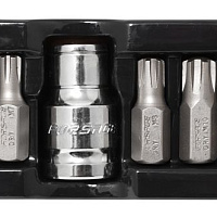 27206 Набор бит RIBE c битодержателем,8пр. 1/2"(L:30;M5,М6,М7,М8,М10,М12,M14) в ложементе, изображение 1