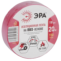 ЭРА изолента ПВХ 19/20 красная 0.15х19 мм, 20 м 190% растяж. 3577, изображение 2