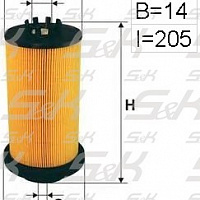 S&K GMBH Фильтр топливный SK586000101, изображение 1