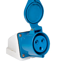 Розетка стационарная наружная 113 2Р+РЕ 16А 220В IP44 EKF PROxima, изображение 1