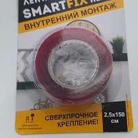 Лента монтажная SmartFix 2.5*150см прозрачная SFV2515T, изображение 1