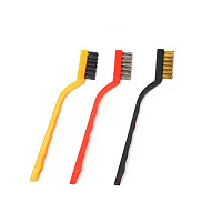 Набор щеток по металлу 3в1 цветные WIRE BRUSH SET 17см, изображение 1