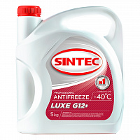 Антифриз Sintec Antifreeze Luxe G12+ -40°С (красный) (5 кг.), изображение 1