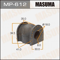 MASUMA Втулки стабилизатора передние MP612, изображение 1