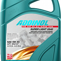 Масло моторное ADDINOL Super Light 0540 5W-40 (4 л.), изображение 1