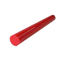 Полиуретан ПФЛ-100 (красный) стержень 30 мм, изображение 1