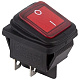REXANT выкл клавишный 250V 15А (4с) ON-OFF красн. подсв. 36-2360-1