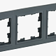Рамка 3-м BRITE РУ-3-БрЧ черн. IEK BR-M32-K02