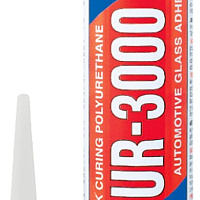 Герметик для стекол ABRO 300 мл полиуретановый UR3000, изображение 1