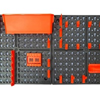 Инструментальная панель Blocker Expert с наполнением большая,652х100х326мм черный/оранжевый BLOCKER, изображение 1